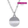 Ee.Sang/Matte Silver Coin Necklace/92.5 Silver Necklace 44cm