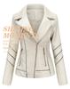 2024 Women's Exclusive PU Leather Motorcycle Jacket - Thin Short Design for Spring and Autumn
