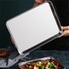Stainless Steel Food Fruit Storage Trays Rectangle Cake Bread Dish Steamed Sausage Barbecue Pan Restaurant Kitchen Baking Plates
