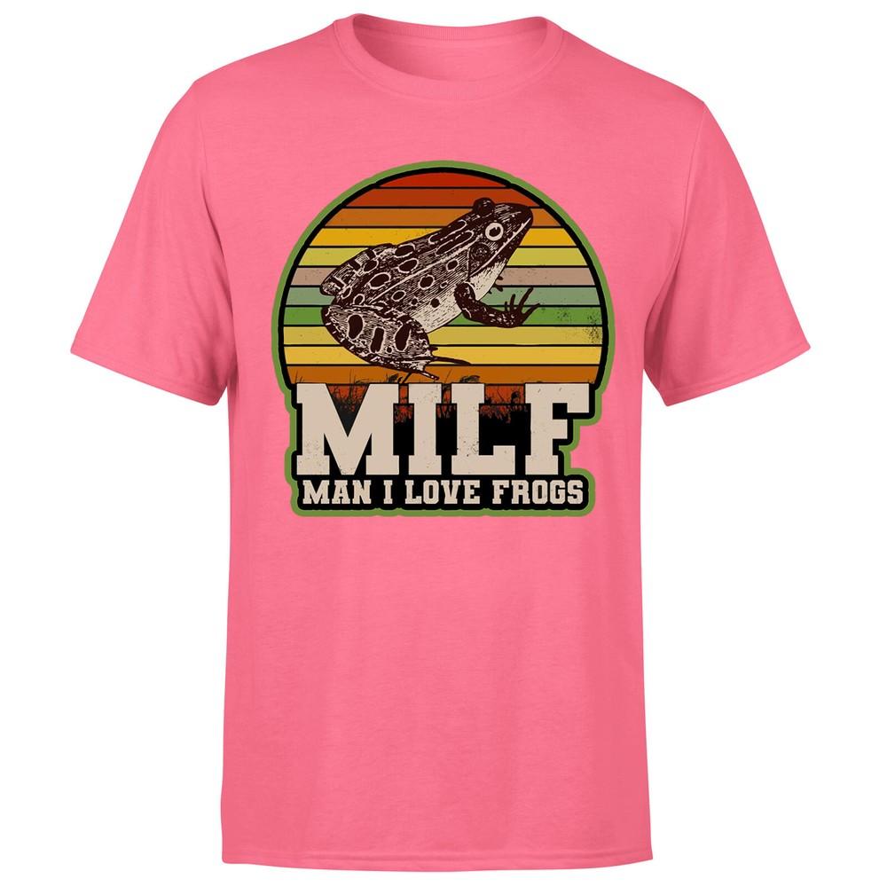 Amphibian Vintage Milf Unisex I Love Frogs Unisexs TshirtP1OrA