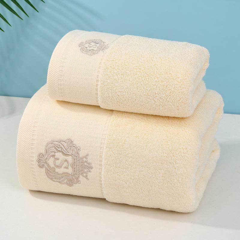 Pure Cotton Bath Towel : Absorbent and Lint-Free, Three-Piece Gift Featuring Extra Large Towels and Face Towel for Adults