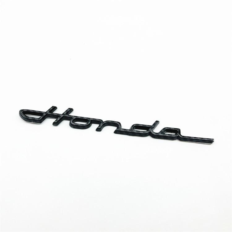 1pcs 3D ABS For HONDA Civic Car Letter Emblem Fender Side Rear Tail Trunk Badge Sticker Decal Styling Auto Accessories