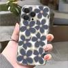 Dark Floral Pattern with Beige Centers Lucency Phone Case for IPhone 14 15 16 13 12 11 17 Pro Max 12 13 Mini Soft Cover