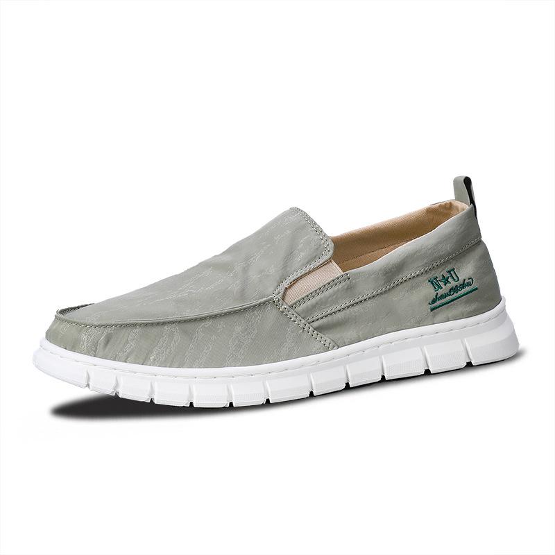 2026 Spring Men s Trendy Breathable Slip-on Canvas Skate Shoes - Casual, Comfortable, Versatile Low-tops Size 44