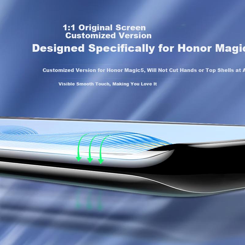 2-Pack Screen Protector for Honor Magic5, Magic5 Non-Tempered Hydrogel Film, High-Definition Full-Screen Coverage, Wear-Resistant, Soft Film