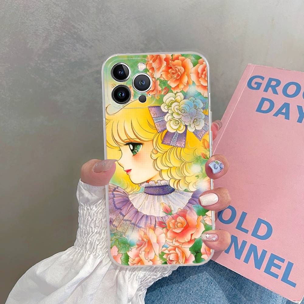 Classic Anime C-Candy C-Candy Transparent Phone Case For IPhone 16 15 14 13 12 11 Pro Max Plus Soft Cover