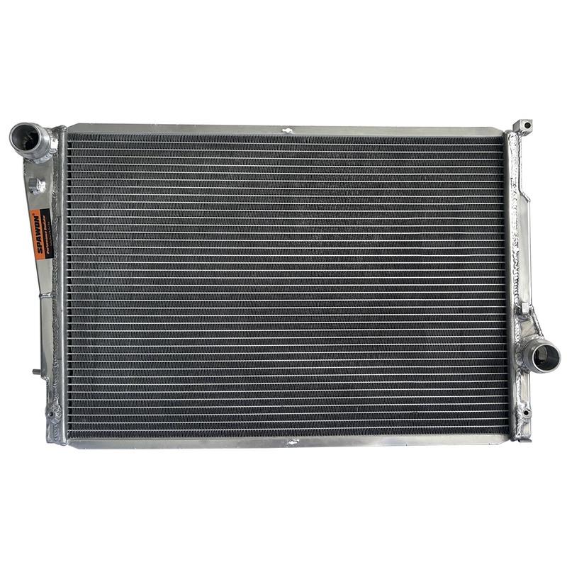 3 Rows SPAWON Full Aluminum Car Radiator For 2001-2006 BMW M3 E46 Coupe 3.2L L6 Manual MT 2627 OEM 17102228941