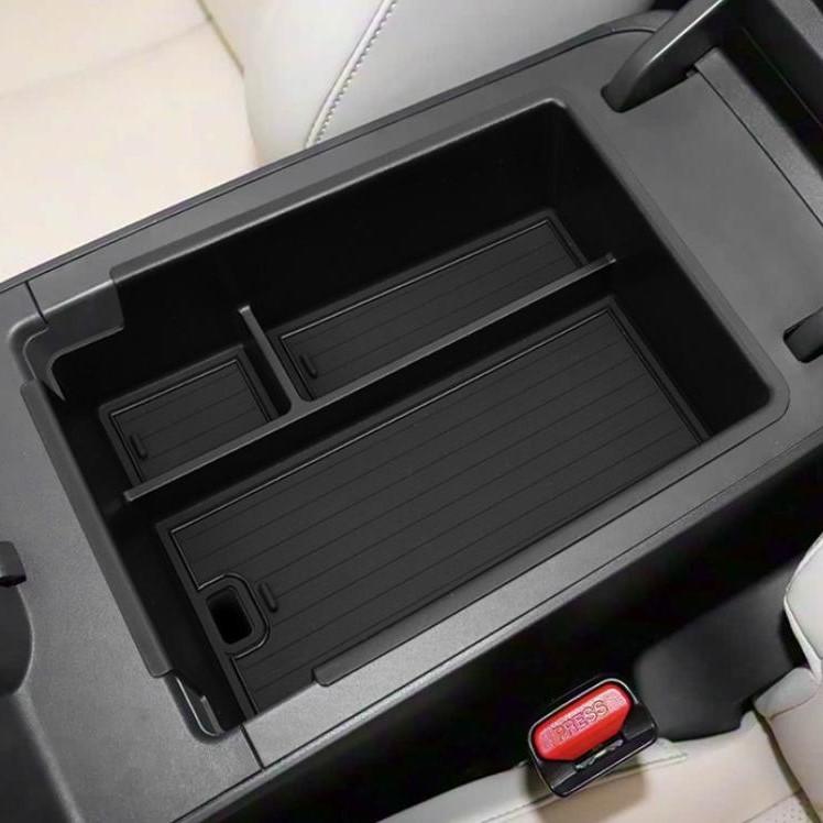 Car Armrest Storage Box For Nissan For N6 Organizer Central Console Storage Box Container Tray Interior Accessories Black