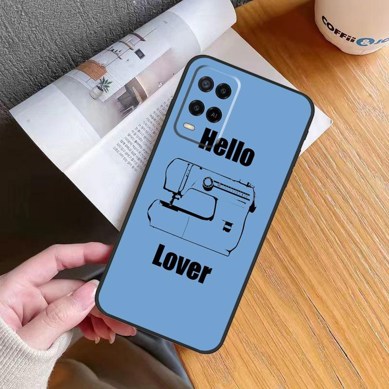 Sewing Machine Case For OPPO A17 A16 A15 A78 A98 A54 A74 A94 A76 A96 A77 A52 A72 A5 A9 A53 A54s A57s Cover
