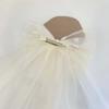 Mesh Beads Bow Veil Hair Clip Bridal Tulle Girls Headdress Fashion Head Gauze  Party Cosplay