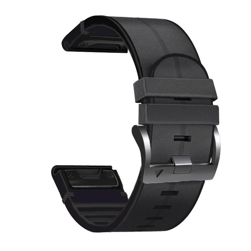 

26 22 мм Кожаный Силиконовый Ремешок Для Часов Garmin Enduro 2 Ремешок Fenix 6 6X Pro 5 5X Plus 7 7X/TACTIX DELTA/MK2i/965 955 Браслет QuickFit 22mm