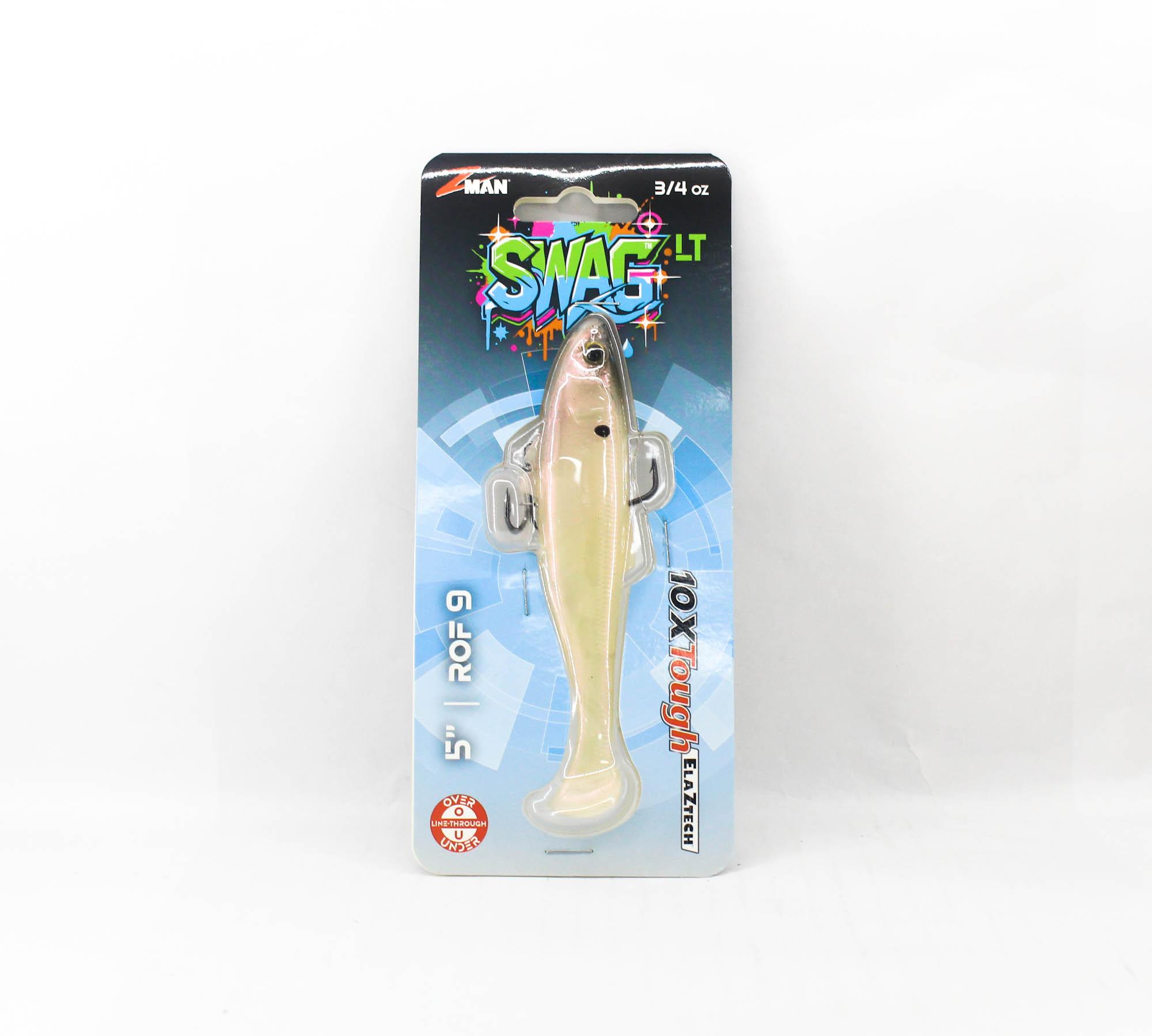 Zman Soft Lure Swag Swimbait LT 5 Inch Albino (4873)