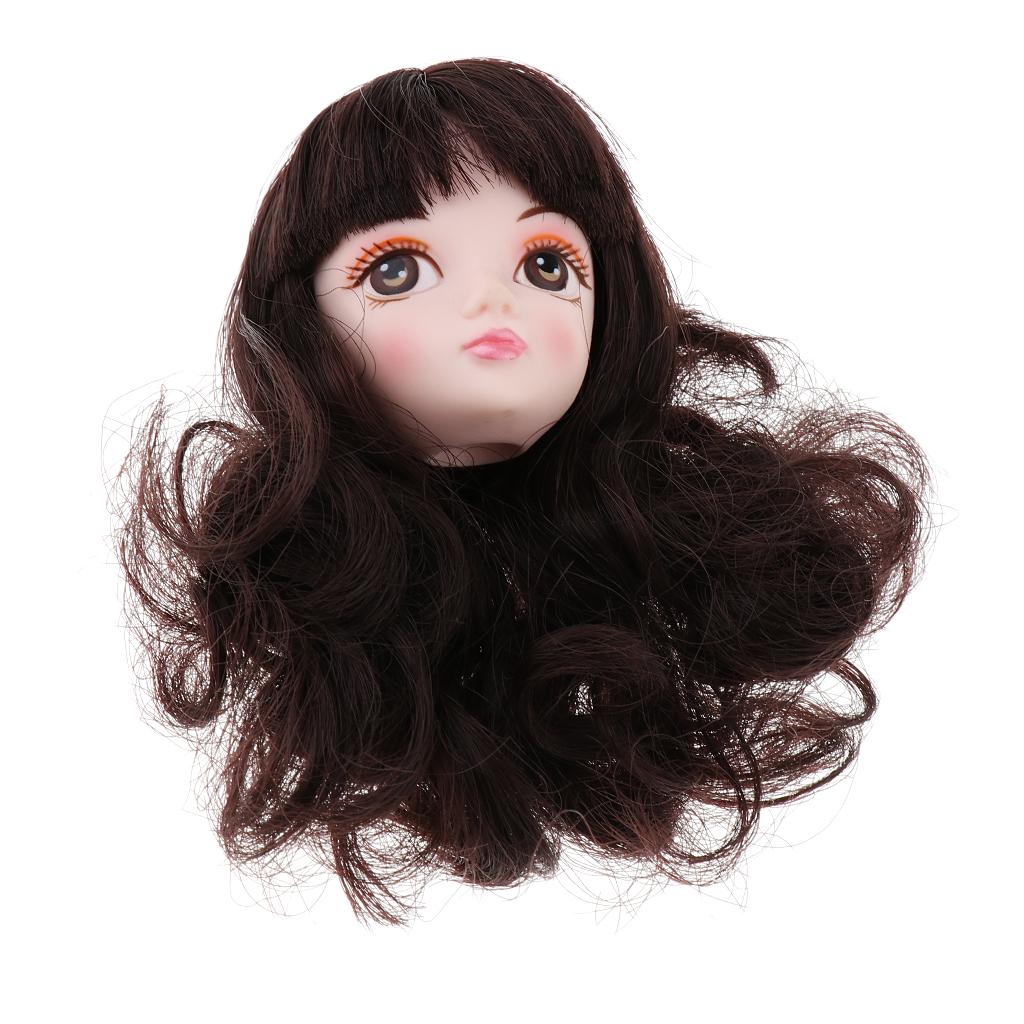 1//3 BJD Lovely Short Curly Wig Hair with Bang for Blythe Doll DIY Accessory