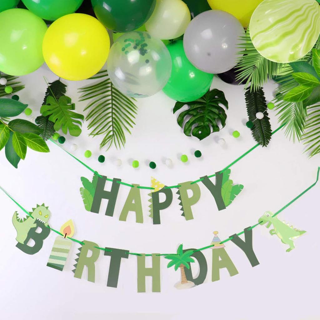 Dinosaur Birthday Banner - Dinosaur Happy Birthday Banner, Dinosaur Theme Birthday Party Decorations