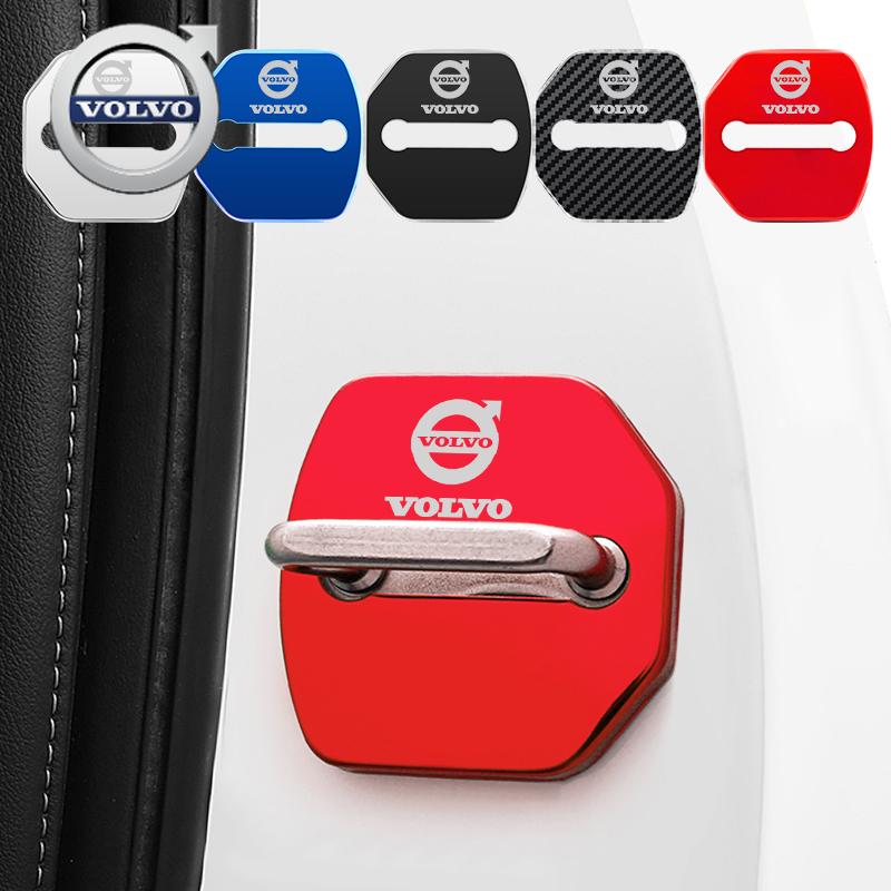 For Volvo Car Door Lock Protective Cover For Volvo XC40 XC90 V40 V90 V60 XC60 S80 S60 S90 C40 V70 XC70 Accessories Car Styling