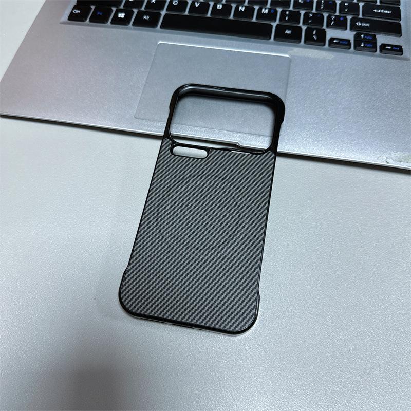 Applicable to Xiaomi 17ProMax carbon fiber pattern sticker borderless mobile phone case Xiaomi 15 magnetic POCOX7Pro case
