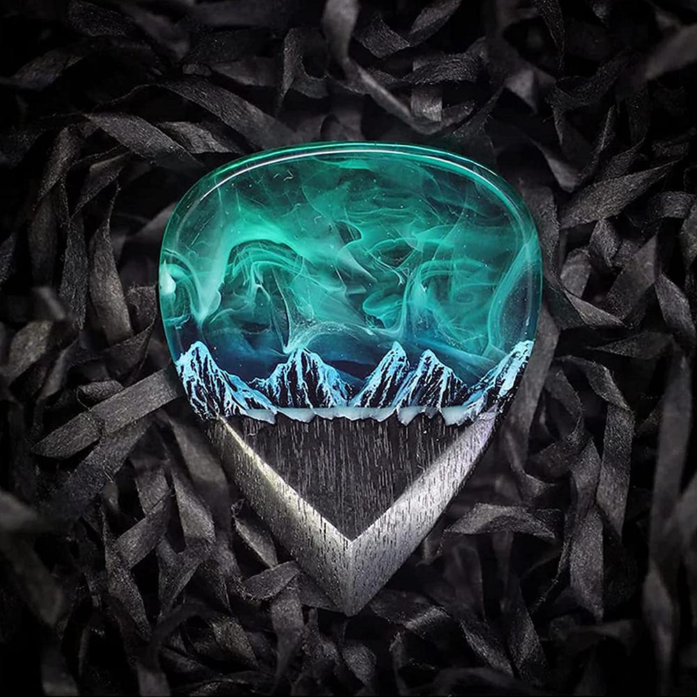 Epoxy Resin Electric Guitar Picks Creative Pendant Guitar Pick Plectrums Guitar Plectrums Stringed Instrument Accessories