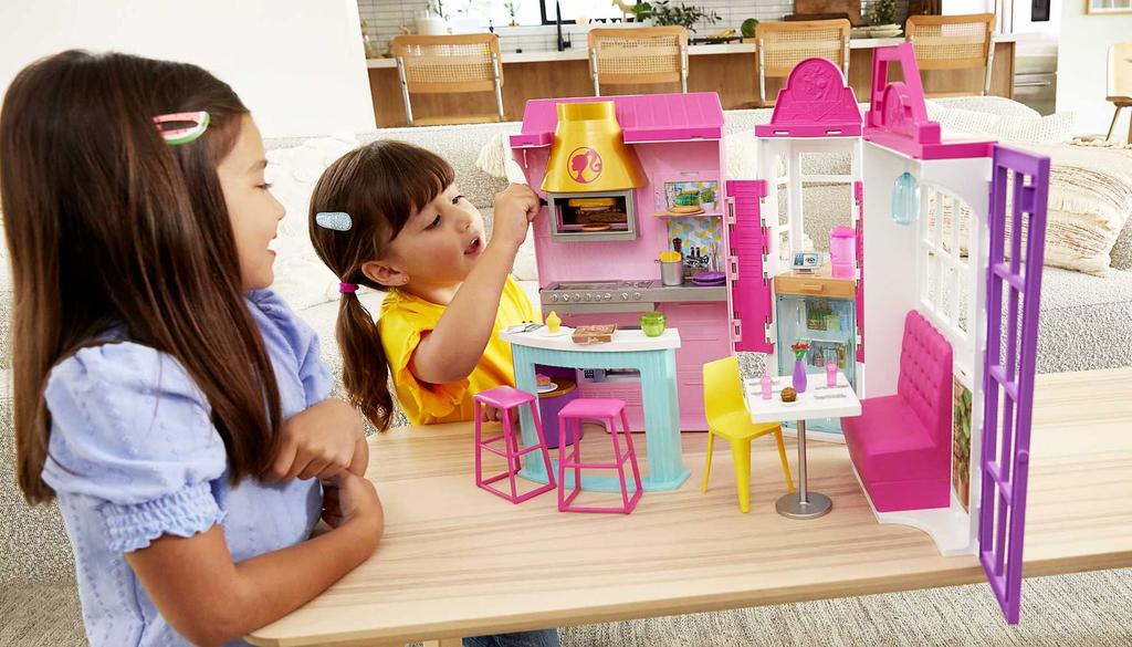 Barbie Grill Restaurant [Dress-up Doll House] [Includes House and Accessories] [Ages 3 and Up] GXY72