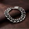 Men's Bracelets 19MM Width Hollow Cuban Chain Bracelet for Man Waterproof 316L Stainless Steel Jewelry Gifts for Him Boyfriend