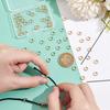 60Pcs Ring Brass Beads, Large Hole Beads, Real 18K Gold Plated, 7x3mm, Hole: 5mm