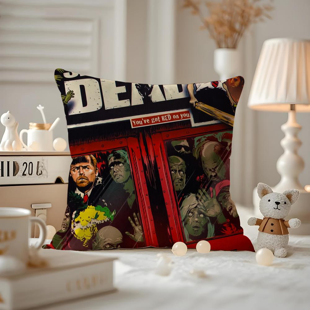 Shaun Of The Dead Cushion Cover Pattern Printed Pillowcase For Living Room Sofa Cushion Cover & Bedroom Decor