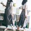 Cotton Linen Apron Pinafore Dress Cooking Apron Waitress Servant Apron Women Kitchen Apron for Cooking Gardening