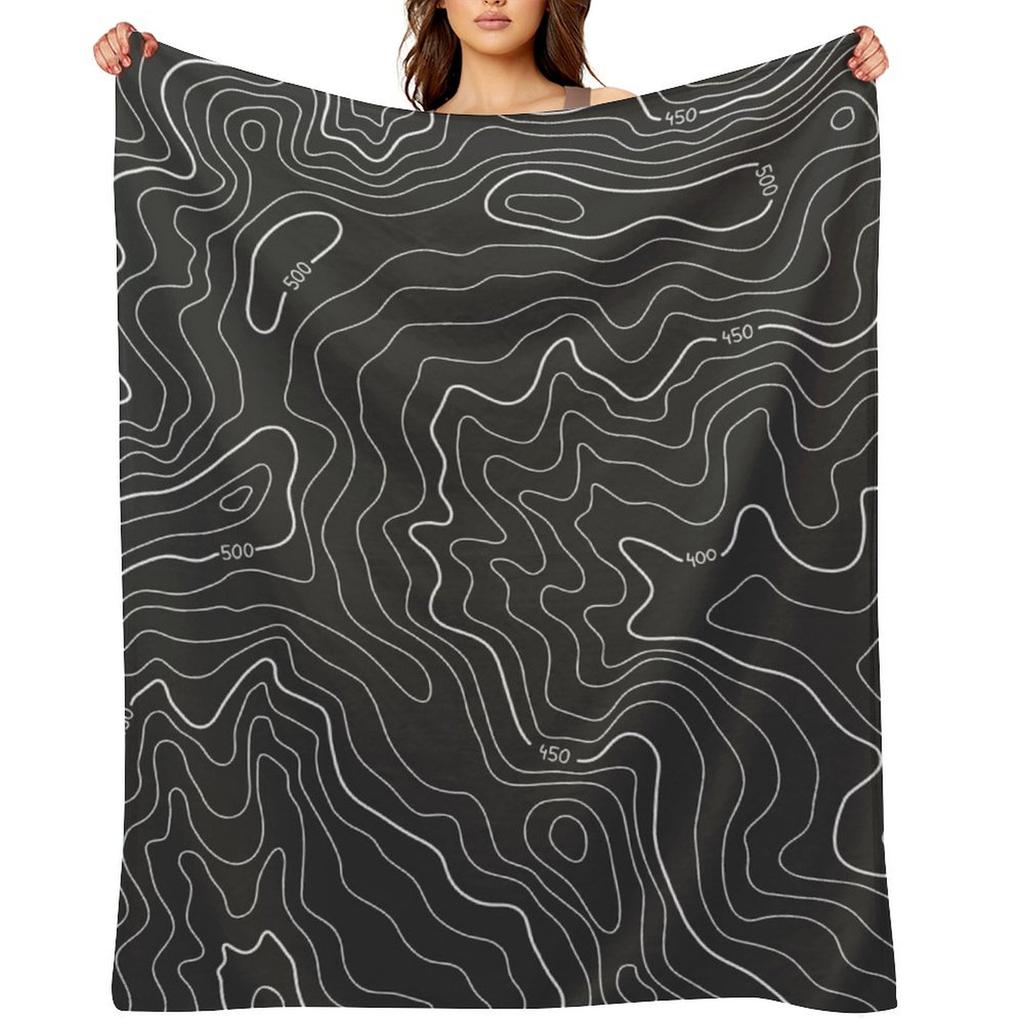 Topographie Kuscheldecke warme Winter Mode Sofas Gefüllte Warme Decken