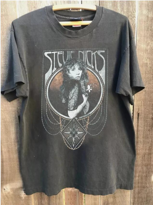Stevie Nicks 90s Live In Concert Retro Graphic T Shirt S-5XL XXL