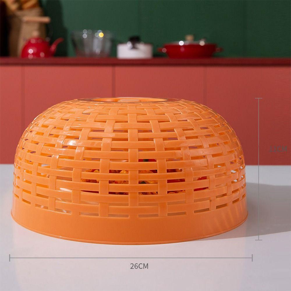 Dustproof Food Cover Round Mesh Cage Portable Vegetable Cover  Home Kitchen