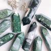 Natural Agate Hexagonal Pillar with Hole - Polished Stone for Home Decoration