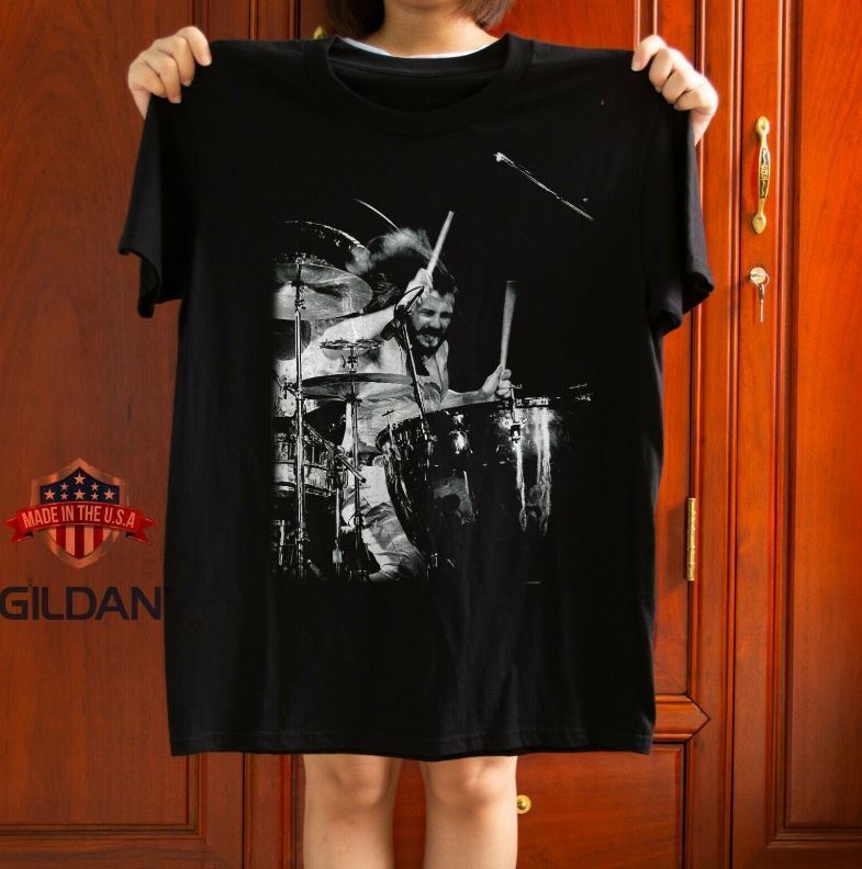 John Bonham Legend Drummer Poster Unisex T-Shirt Size S-5XL  Unisex T-Shirt XXXL