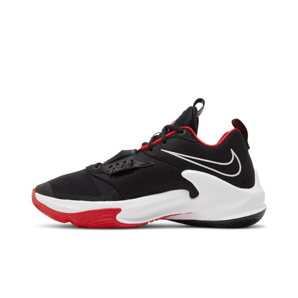 Nike Zoom Freak 3 'Bred' (Unisex) Black / University Red / White Basketball Shoes DA0694 003