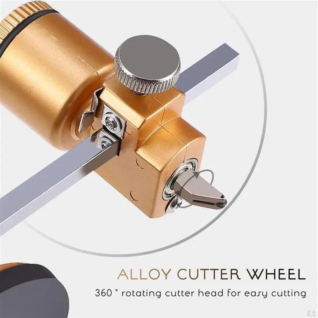 Precision Glass Cutting Tool for DIY Crafts - 20cm Adjustable