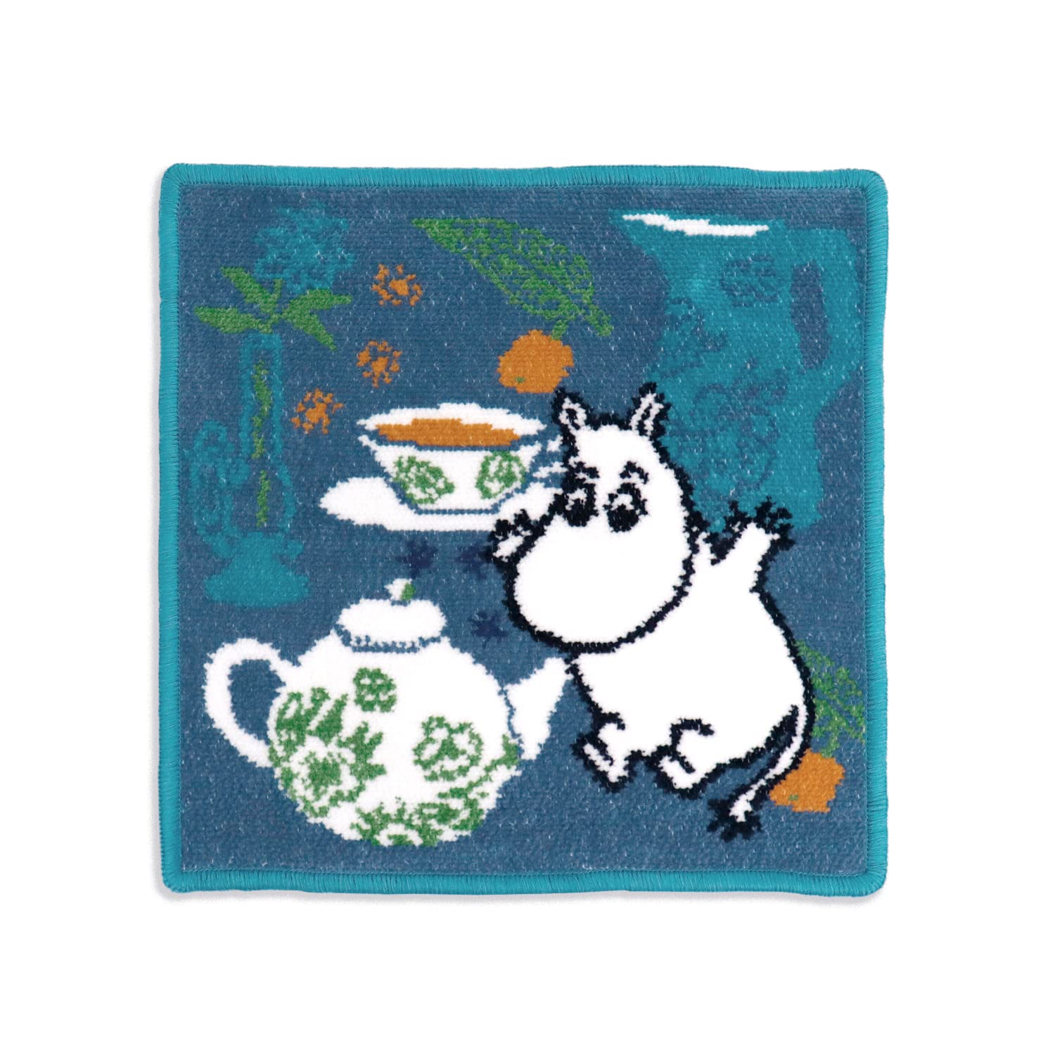 

Moomin Pyon Chenille Moomin Towel Chenille 25 x 25cm Handkerchief, Navy, Weave, 47-4700200, Approx.