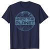 Funny Hack the Planet Computer Hacker T Shirts Streetwear Short Sleeve Birthday Gifts Mens Clothing Loose Oversized T Shirt