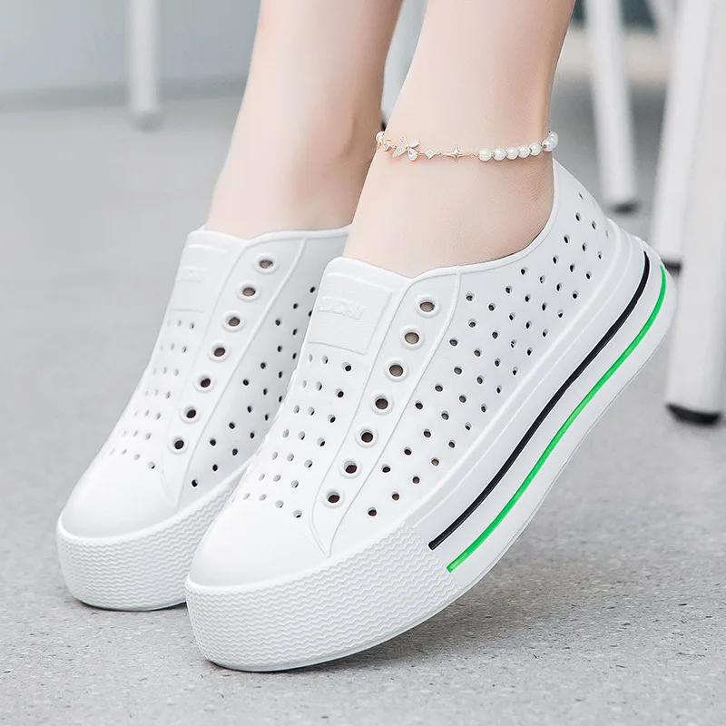 

Fashion EVA Sandals Women Summer Comfort Non Slip Height Increase Beach Shoes Women Casual Women Slip on Platform Wading Shoes 35