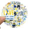 50 Photos of Down Syndrome Graffiti Stickers for Decorative Suitcase Guitar Notebook DIY Waterproof Stickers