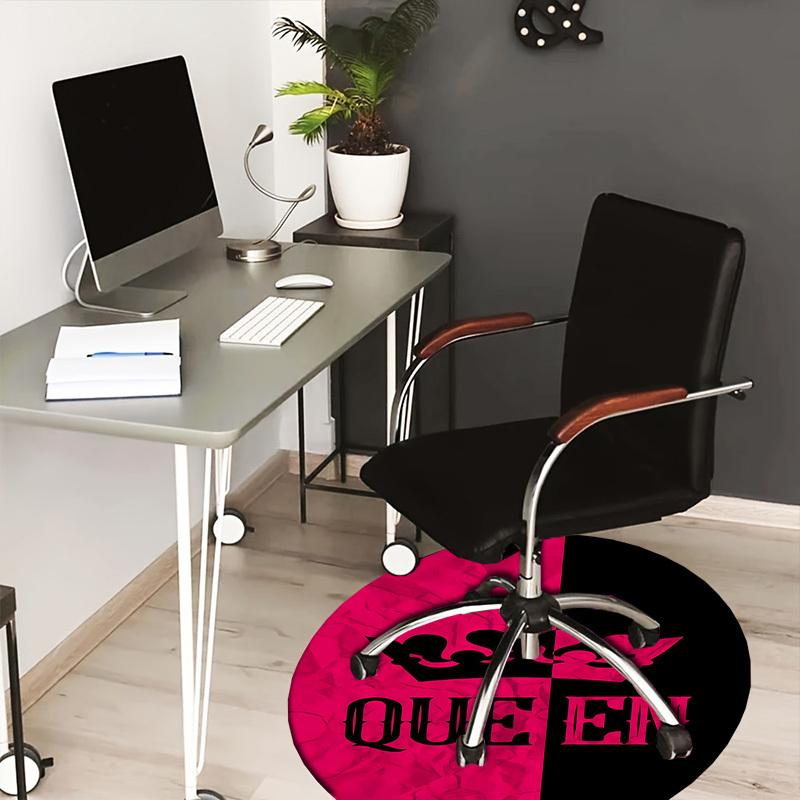 

1pc Queen Crown Symbolism Round carpet, Perfect for Decorating Chairs, Living Rooms, Or Bedrooms, for Living Room.080 80cm by 80cm