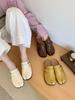 Fashion Unique Toes Shape Half Slippers Belt Buckle Black Solid Pu Leather Flat With Women's Shoes Slides Summer Casual Outdoor 2025 New