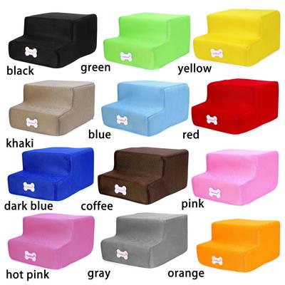 Nytt andningsbart nät Vikbar husdjurstrappa Löstagbar husdjurssäng Katthundramp 2 steg