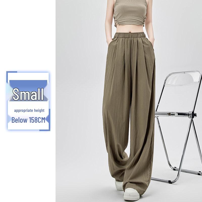 Women's High-Waisted Loose Linen Wide-Leg Summer Pants