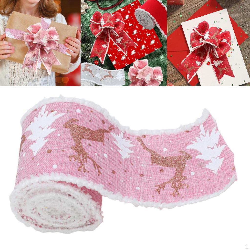 Christmas Ribbon Tree Decoration Crafting Decorative Gifts Wrapping for