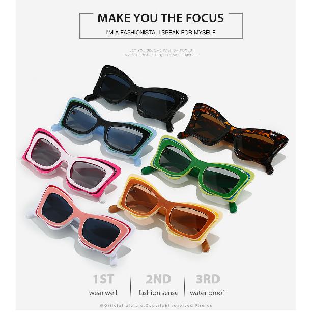 Cool Square Frame Sunglasses, Outdoor Stage Performance Sunglasses, Unisex Eyewear