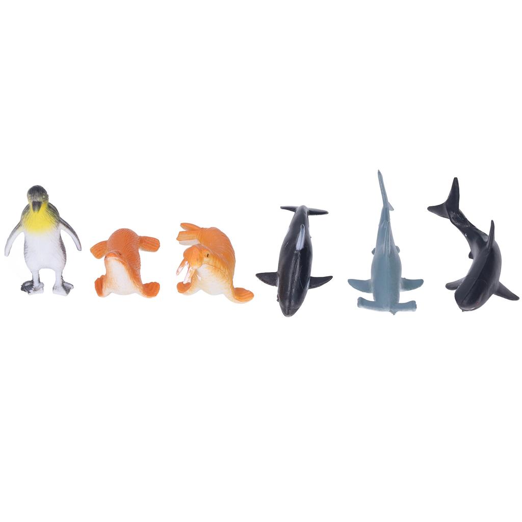 40Pcs Marine Animal Models Environmentally Friendly Lifelike Vivid Marine Animal Toy for Above 4 To 6 Years Old