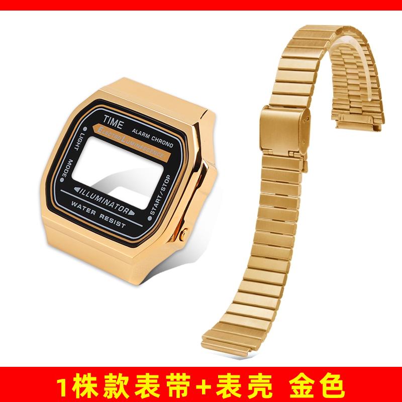 A168 Mod-Kit Stahlgehäuse Uhrenarmband Gehäuse Für G-SHOCK 3299 Casio A168WG Metalllünette Glas Wasserdichter Ring Armband Zubehör