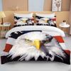 10 Sizes Male Eagle Bedding Set Duvet Cover Bed Set Quilt Cover Pillowcase King Queen Size Bedding Set For Child Gift