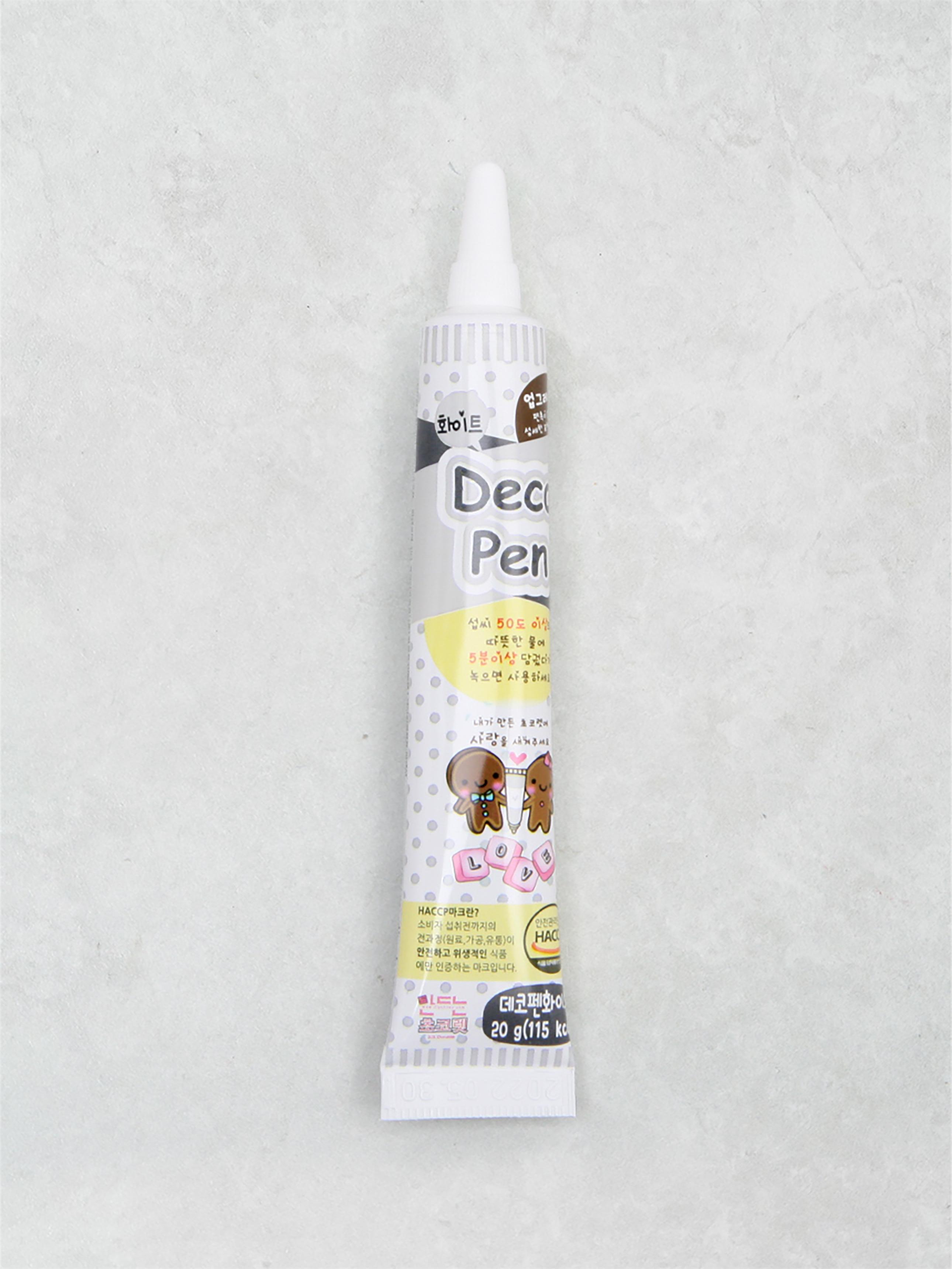 White Edible Decorating Pen 20g for DIY Desserts 1ea