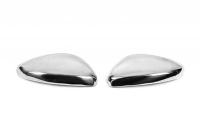 Covers for Mirrors (2 Pcs, Stainless Steel) Carmos - Turkish Steel for Peugeot 308 2014-2021