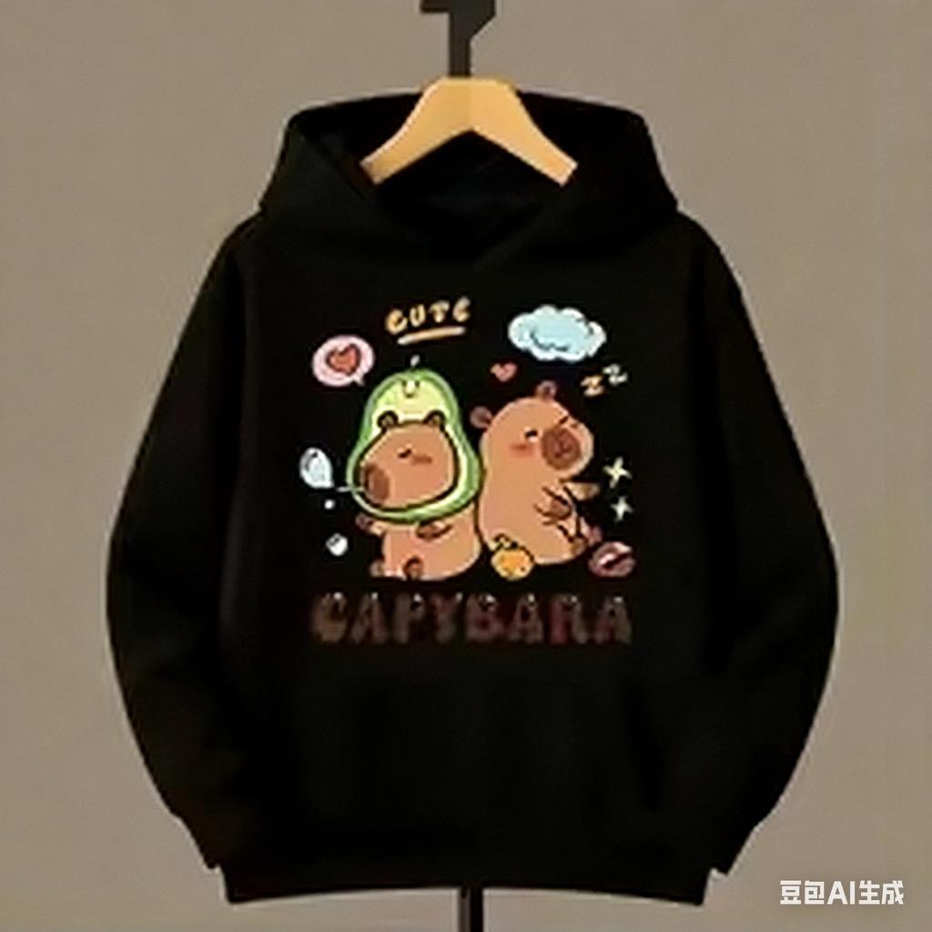 Autumn/Winter Girls Hooded Sweatshirt Suitable for Children Aged 3 To 12 Comfortable and Versatilealso A Christmas Gift for Boys.