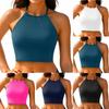 Women Bikini Top Tummy Swim Tops V Neck Bathing Suit Top No Bottom
